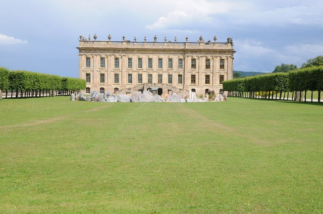 Chatsworth House in Derbyshire.   © Copyright Philip Halling and licensed for reuse under this Creative Commons Licence.