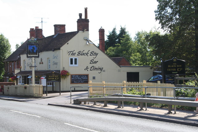 The Black Boy in Shinfield (Berkshire).    © Copyright Rob Wilcox and   licensed for reuse under this Creative Commons Licence.